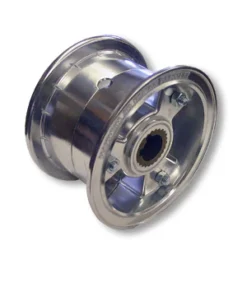 5″ ALUMINUM TRI-STAR WHEEL, LIVE AXLE, 1″ STEEL INSERT - BOTH HALVES