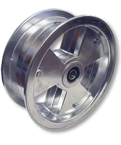 8″ ALUMINUM TRI-STAR WHEEL, 3″ WIDE WITH 5/8″ PRECISION BALL BEARING