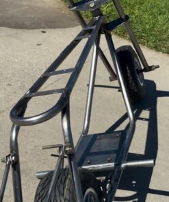 Alternative view of skz frame with wheelie bars and tires